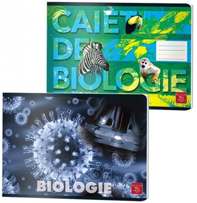 Caiet capsat, Biologie, 24 file, diverse modele, Pigna