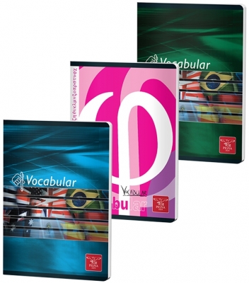 Caiet capsat, Vocabular, 24 file, diverse modele, Pigna