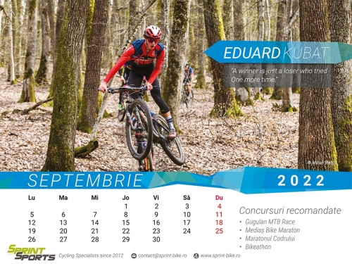 Calendar de birou Ciclisti Romani de Top 2022