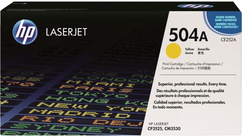 Cartus Toner Yellow Nr.504A Ce252A 7K Original Hp Laserjet Cp3525N