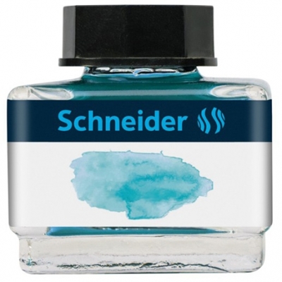 Calimara cu cerneala pastel, 15 ml, culoare bermuda blue, Schneider 