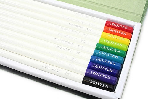 Creioane colorate Irojiten, Volum 1, 2, 3 Rainforest, 30 culori/set Tombow