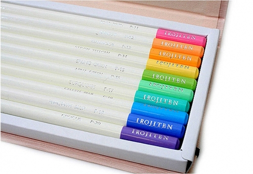 Creioane colorate Irojiten, Volum 4, 5, 6 Woodlands, 30 culori/set Tombow
