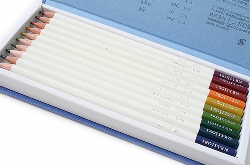 Creioane colorate Irojiten, Volum 4, 5, 6 Woodlands, 30 culori/set Tombow