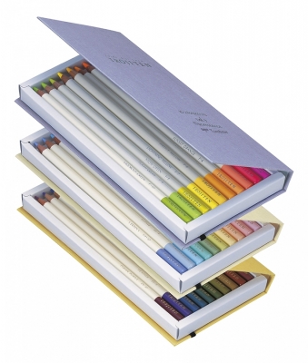 Creioane colorate Irojiten, Volum 7, 8, 9 Seascape, 30 culori/set Tombow