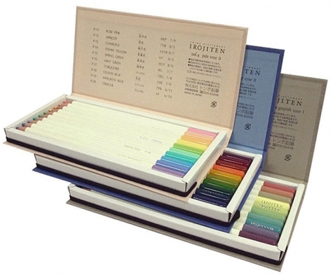 Creioane colorate Irojiten, Volum 7, 8, 9 Seascape, 30 culori/set Tombow