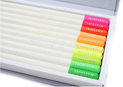 Creioane colorate Irojiten, Volum 7, 8, 9 Seascape, 30 culori/set Tombow