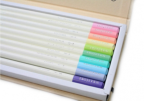 Creioane colorate Irojiten, Volum 7, 8, 9 Seascape, 30 culori/set Tombow
