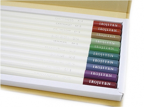 Creioane colorate Irojiten, Volum 7, 8, 9 Seascape, 30 culori/set Tombow