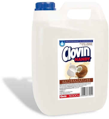 Sapun lichid antibacterian, 5l, lapte si cocos cu glicerina, Clovin 