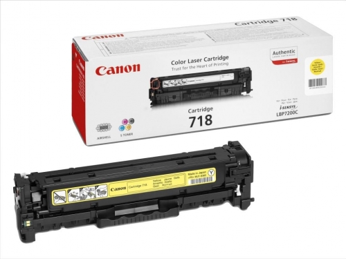 Cartus Toner Yellow Crg-718Y 2,9K Original Canon Lbp 7200Cdn
