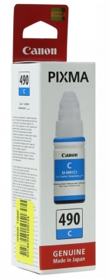 Cartus Cyan Gi-490C 70Ml Original Canon Pixma G1400 Ciss