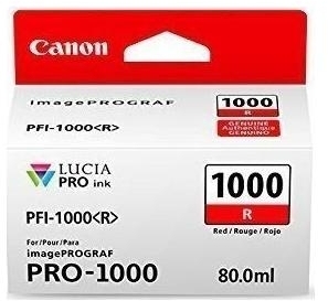 Cartus Red Pfi-1000R 80Ml Original Canon Imageprograf Pro-1000