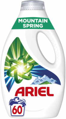 Detergent lichid pentru rufe Mountain Spring, 60 spalari, 3 L, Ariel