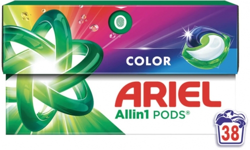 Detergent capsule Ariel, all in 1 color, 38 buc/cut
