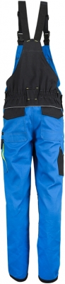 Pantalon cu pieptar, albastru / negru / galben, Comfort, Rock Safety