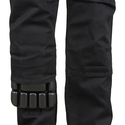 Pantalon cu pieptar, negru / galben, Comfort, Rock Safety
