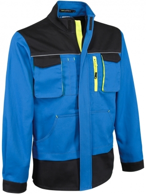 Geaca, albastru / negru / galben, Comfort, Rock Safety