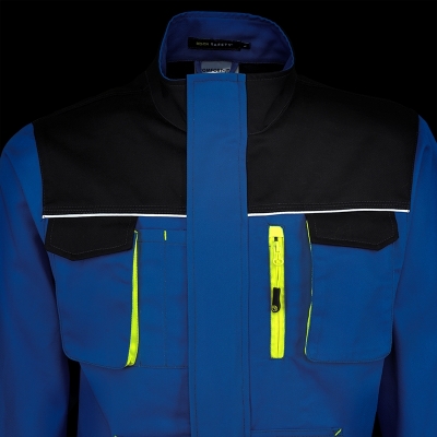 Geaca, albastru / negru / galben, Comfort, Rock Safety