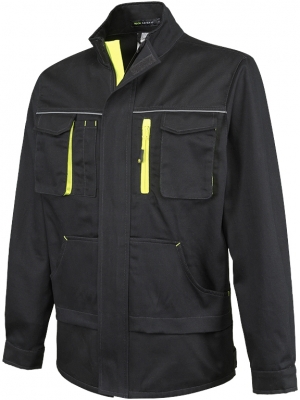 Geaca, negru / galben, Comfortm, Rock Safety