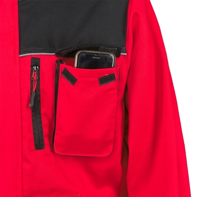 Geaca, rosu / negru, Comfort, Rock Safety