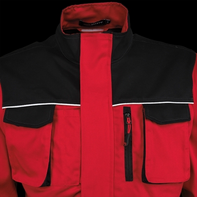 Geaca, rosu / negru, Comfort, Rock Safety
