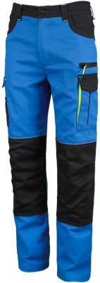 Pantaloni cu talie inalta, albastru / negru / galben, Comfort, Rock Safety