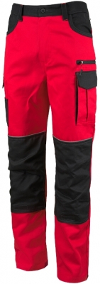 Pantaloni cu talie inalta, rosu / negru, Comfort, Rock Safety