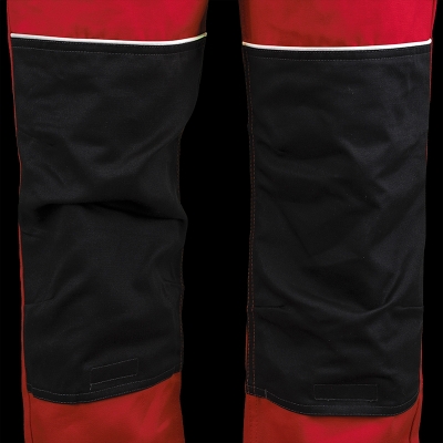 Pantaloni cu talie inalta, rosu / negru, Comfort, Rock Safety