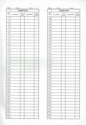 Condica de prezenta A4 100 file 