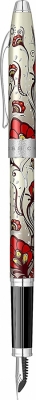 Set stilou + pix Botanica Red Hummingbird Vine CT Cross