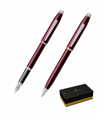 Set stilou + pix Century II Translucent Plum RT Cross
