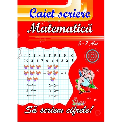 Caiet scriere matematica, patratele, Arves