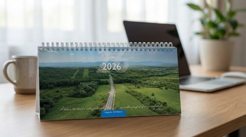 Calendar de birou, peisaje 2026