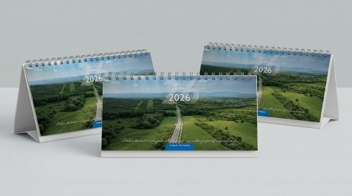 Calendar de birou, peisaje 2026