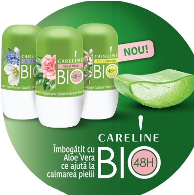 Deodorant Careline Bio Roll-On, Secret Garden, 75 ml