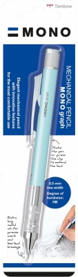 Creion mecanic, Mono graph, albastru, 0.5 mm, Tombow