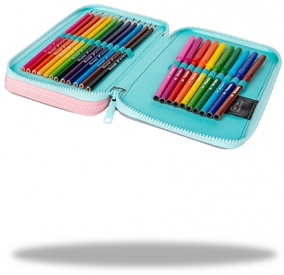 Penar echipat Jumper XL, 38 piese, 2 fermoare, Sweet Dreams, CoolPack