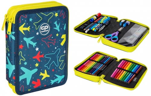 Penar echipat Jumper XL, 38 piese, 2 fermoare, Sky Flights, CoolPack