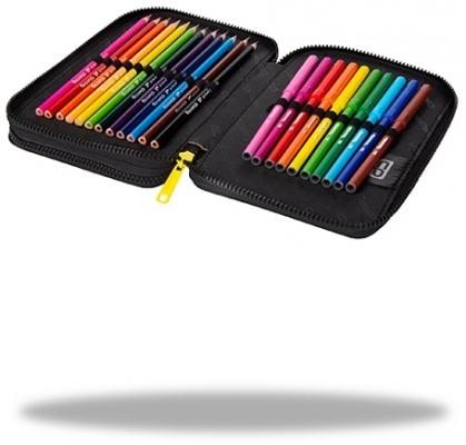 Penar echipat Jumper XL, 38 piese, 2 fermoare, Dark Night, CoolPack
