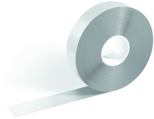Banda autoadeziva marcare locatii Duraline 50/05, 50 mm x 30 m, alb Durable