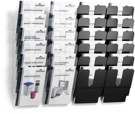 Tavita verticala Flexiplus format A4 portret alb, 6 buc/set Durable