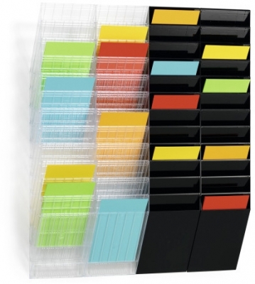 Tavita verticala Flexiboxx format A4 portret alb, 12 buc/set Durable