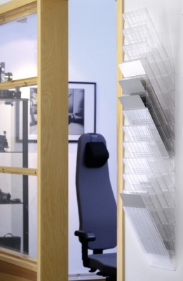 Tavita verticala Flexiboxx format A4 portret transparent, 12 buc/set Durable