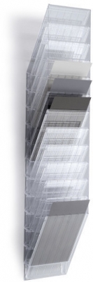 Tavita verticala Flexiboxx format A4 portret transparent, 12 buc/set Durable