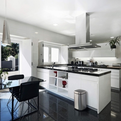 Cos de gunoi No Touch, deschidere automata, cu senzor, 12 L, argintiu Durable