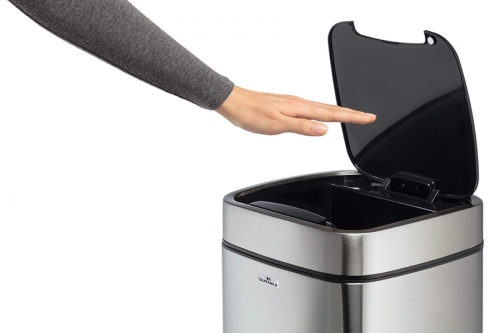 Cos de gunoi No Touch, deschidere automata, cu senzor, 21 L, argintiu Durable