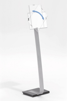 Stand cu panou de informatii Info Sign, A4, argintiu Durable 