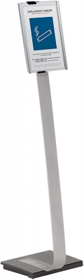 Stand cu panou de informatii Info Sign, A4, argintiu Durable 
