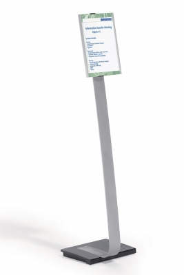 Stand cu panou de informatii Info Sign, A4, argintiu Durable 